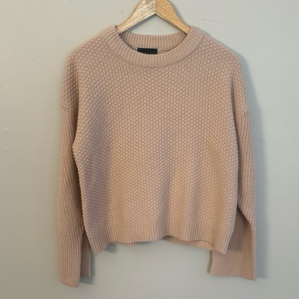 TOPSHOP Women’s Crewneck Neutral Sweater Top Pullover